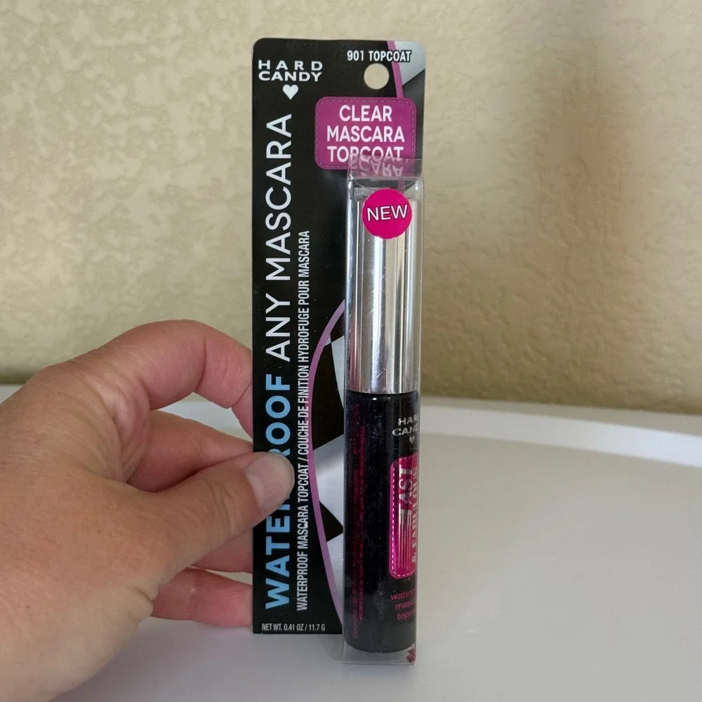 Hard Candy Mascara Topcoat Women 0.41oz Clear NEW Waterproof Fast & Fabulous 901